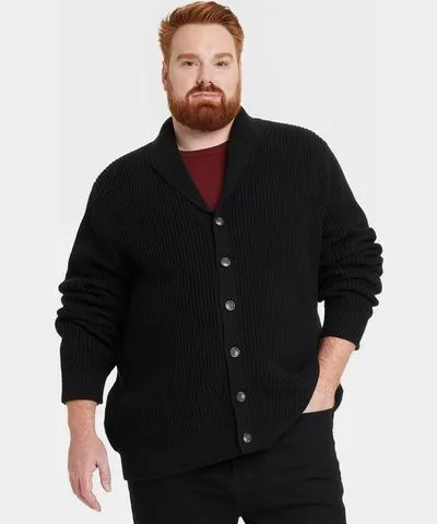 Goodfellow & Co Men's Big & Tall Shawl Collared Cardigan