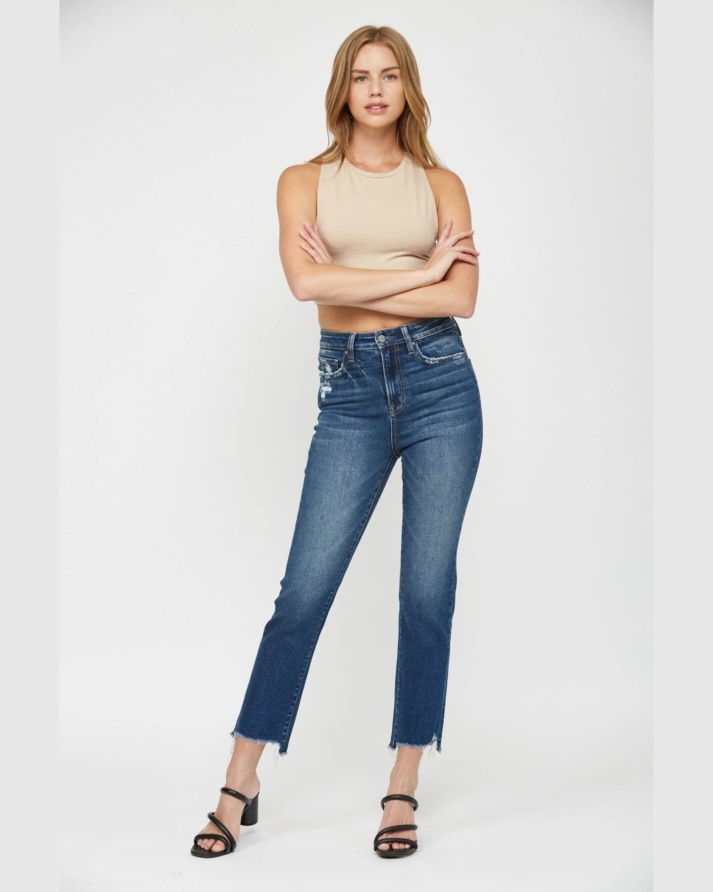 High Rise Straight Leg Jeans