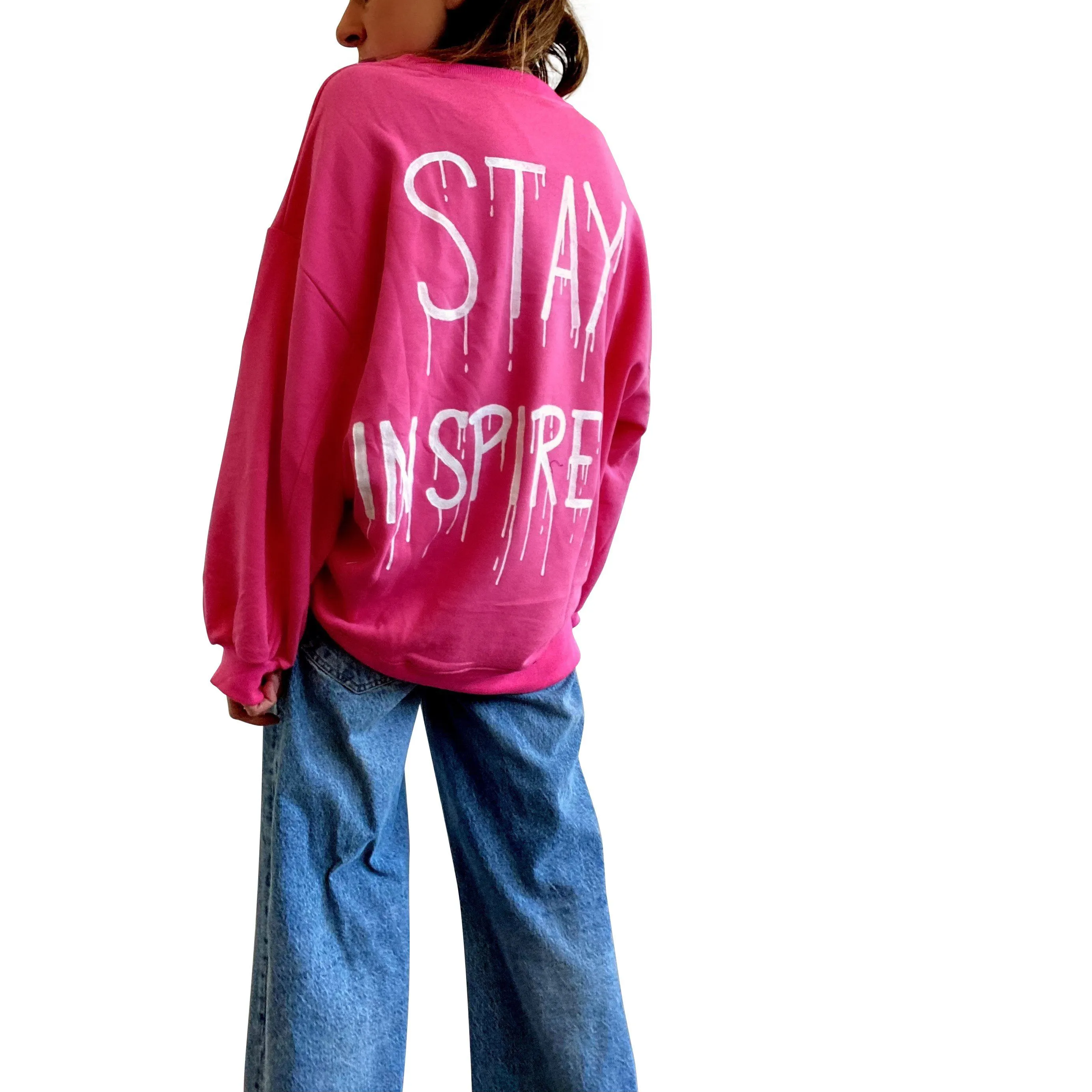 'INSPIRE ME' PAINTED SWEATSHIRT