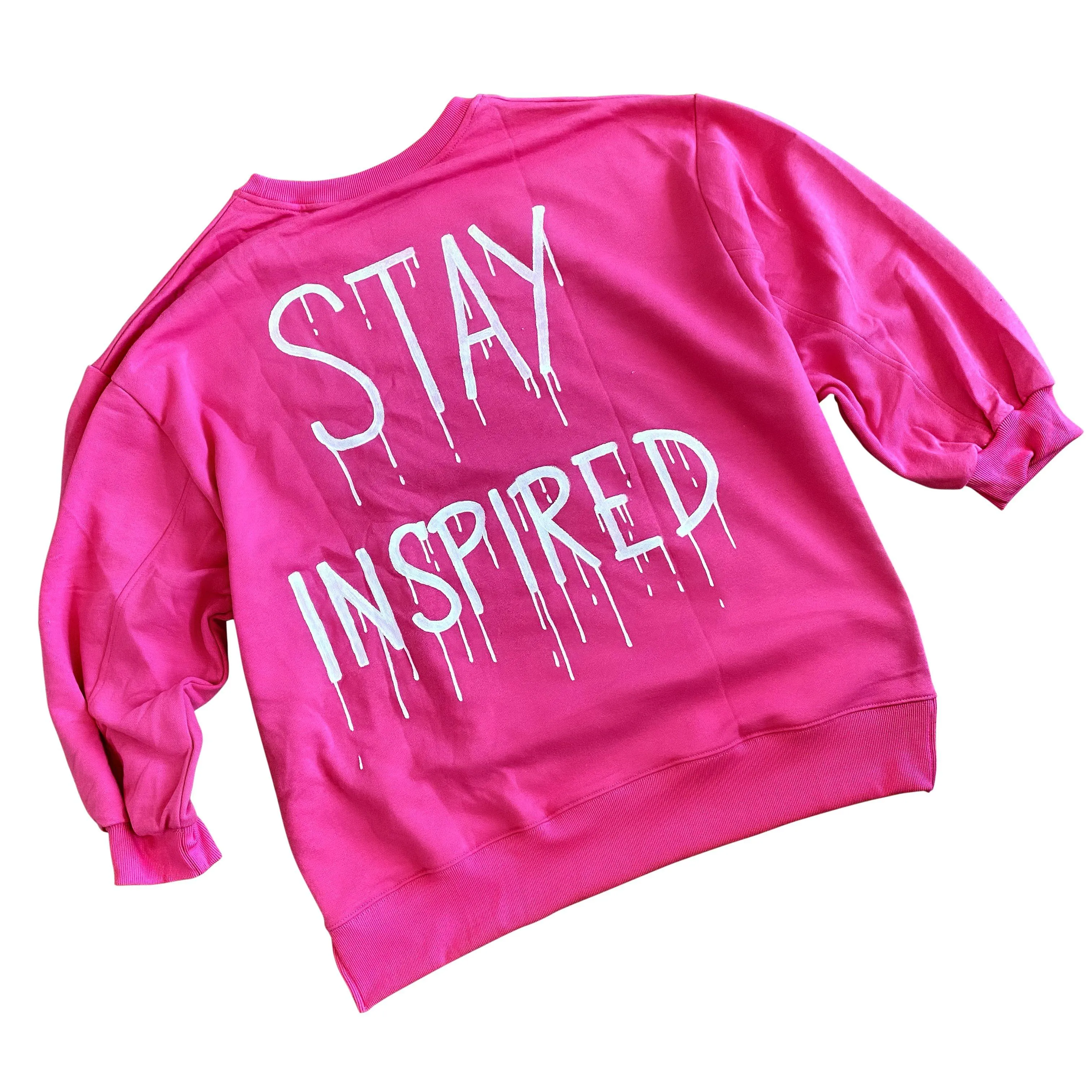 'INSPIRE ME' PAINTED SWEATSHIRT