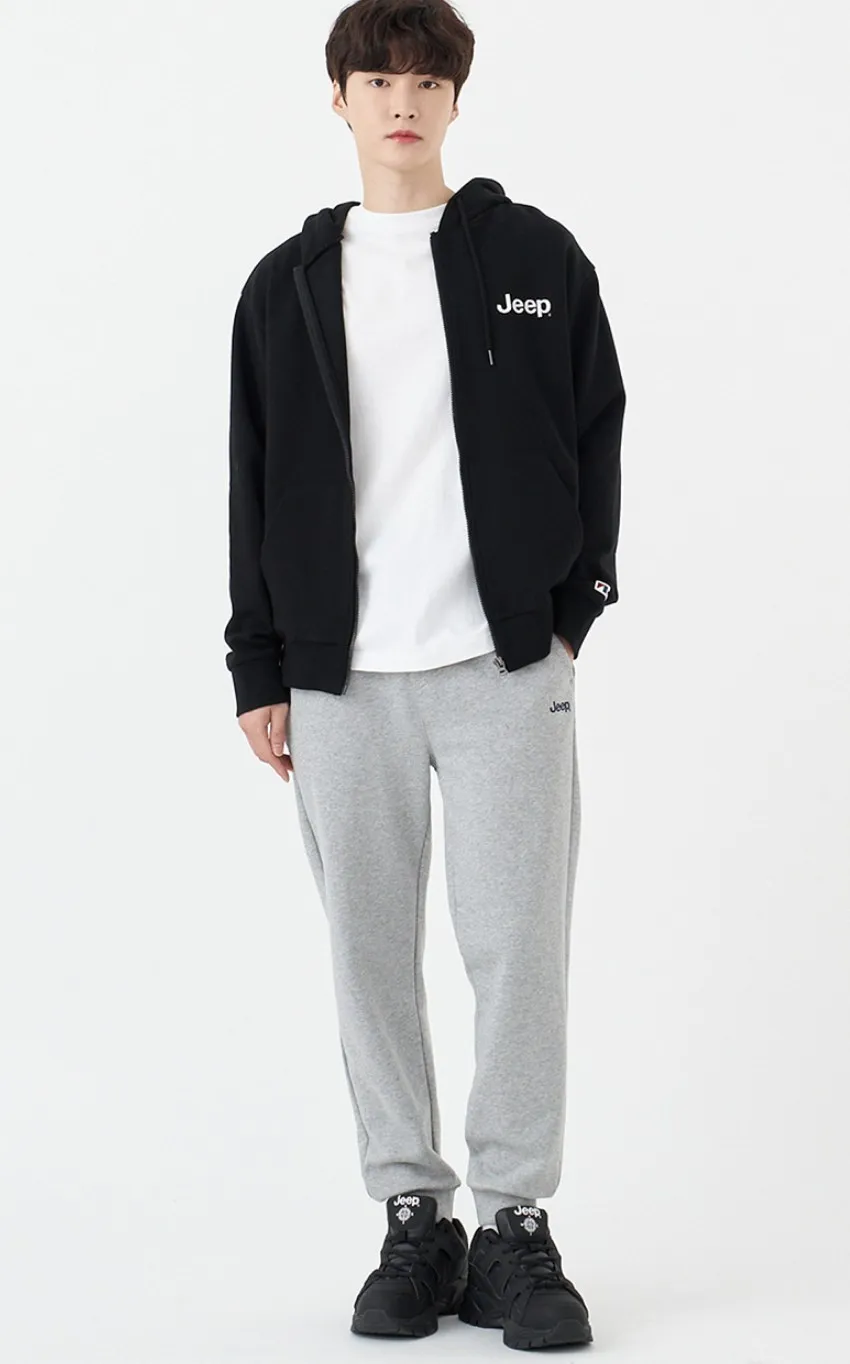 JEEP  |Unisex Street Style Long Sleeves Plain Cotton Oversized Logo