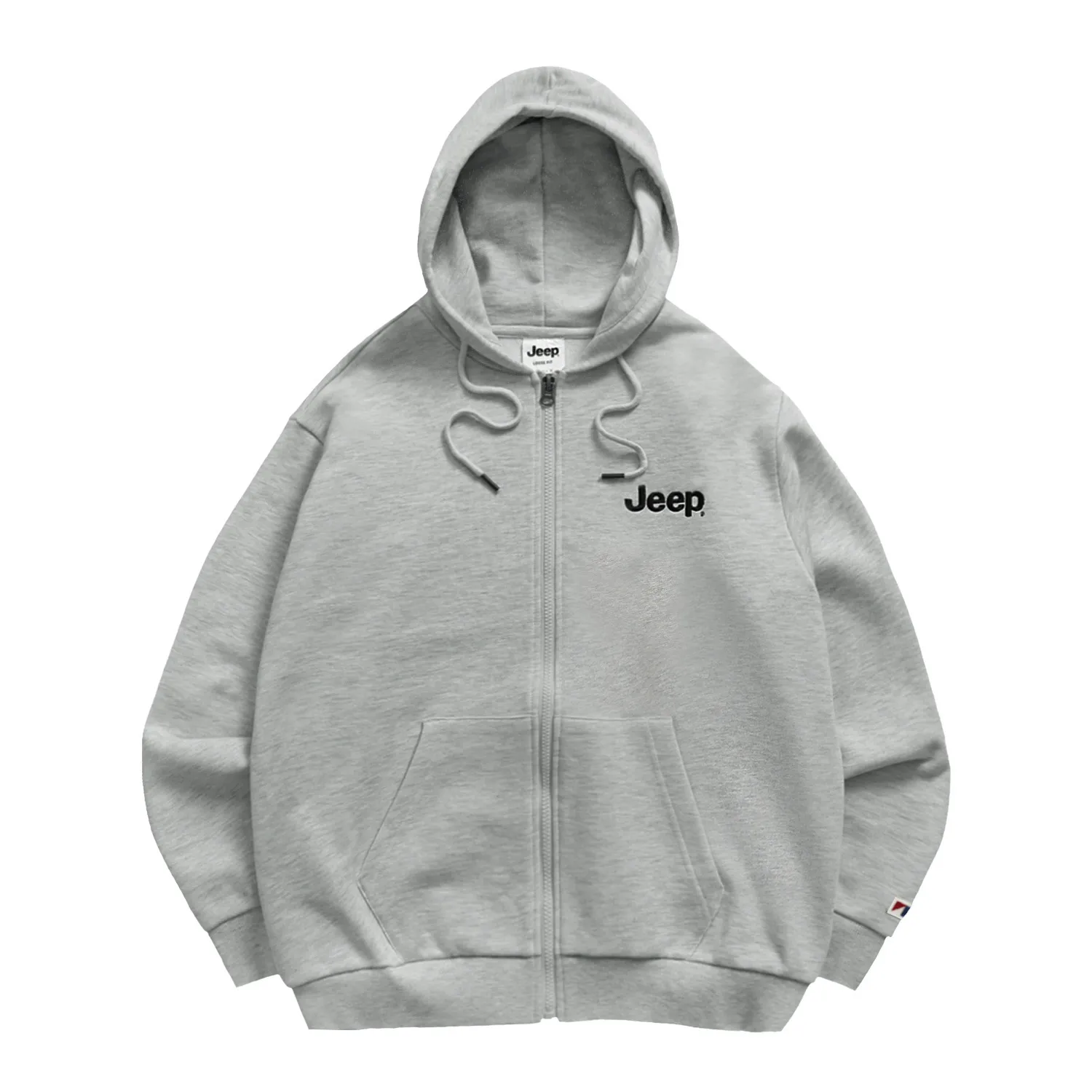 JEEP  |Unisex Street Style Long Sleeves Plain Cotton Oversized Logo