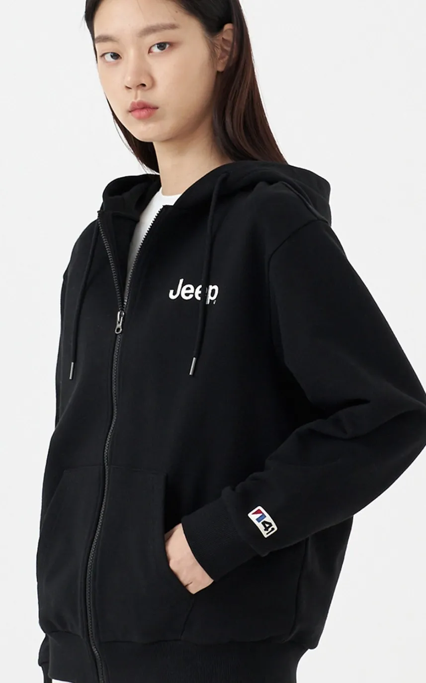 JEEP  |Unisex Street Style Long Sleeves Plain Cotton Oversized Logo