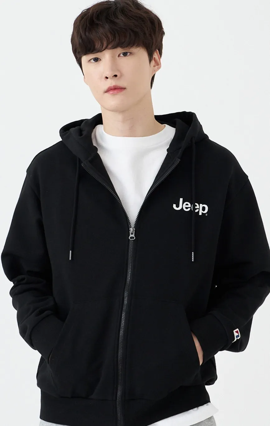 JEEP  |Unisex Street Style Long Sleeves Plain Cotton Oversized Logo