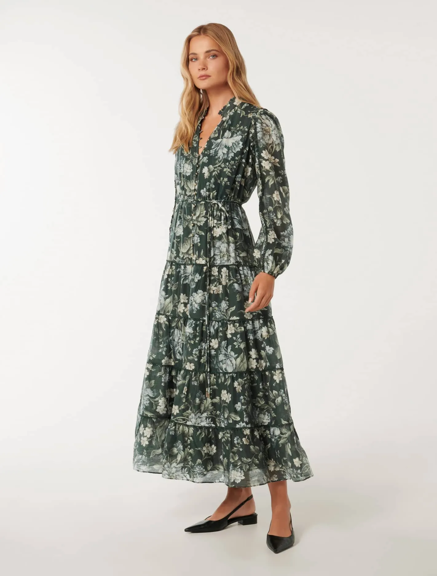 Jessie Button Down Midi Dress