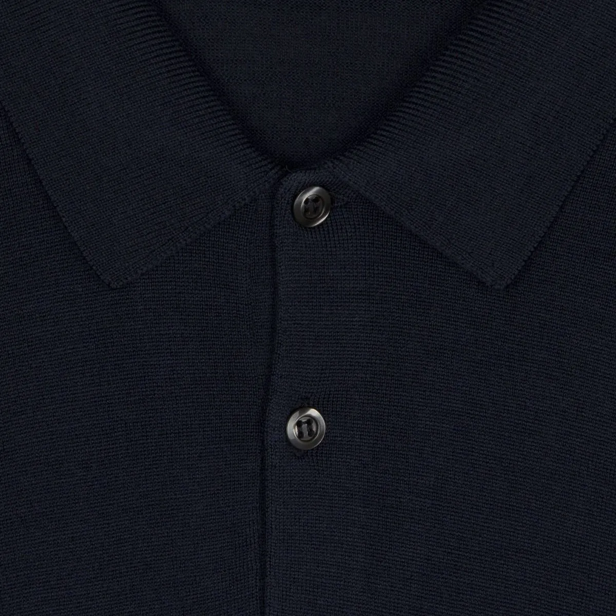 John Smedley - Cotswold Merino Wool Polo in Midnight