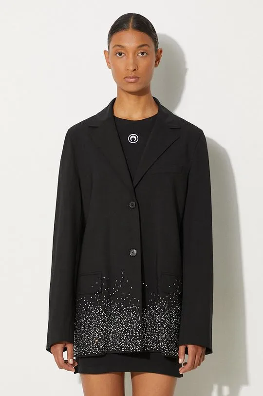 JW Anderson wool blazer Crystal Hem Blazer black color JK0308.PG1321.999