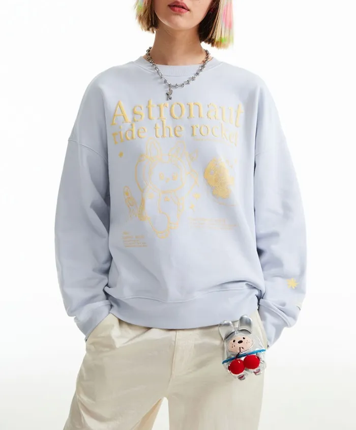 KIRSH  |[ KIRSH ]★WITTY BUNNY PLANET EXPLORER SWEATSHIRT V2