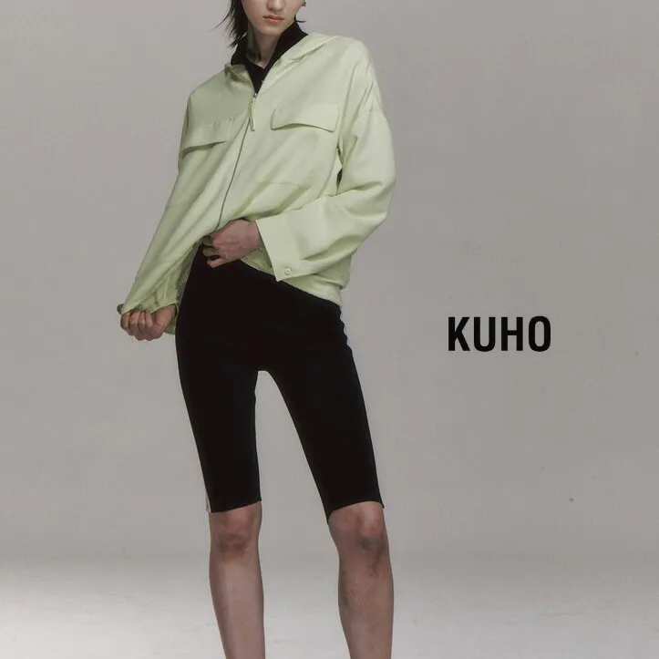 KUHO  |Nylon Street Style Long Sleeves Oversized Logo