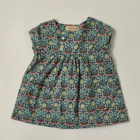 La Petite Collection Teal Green Liberty Print Dress: 18 Months