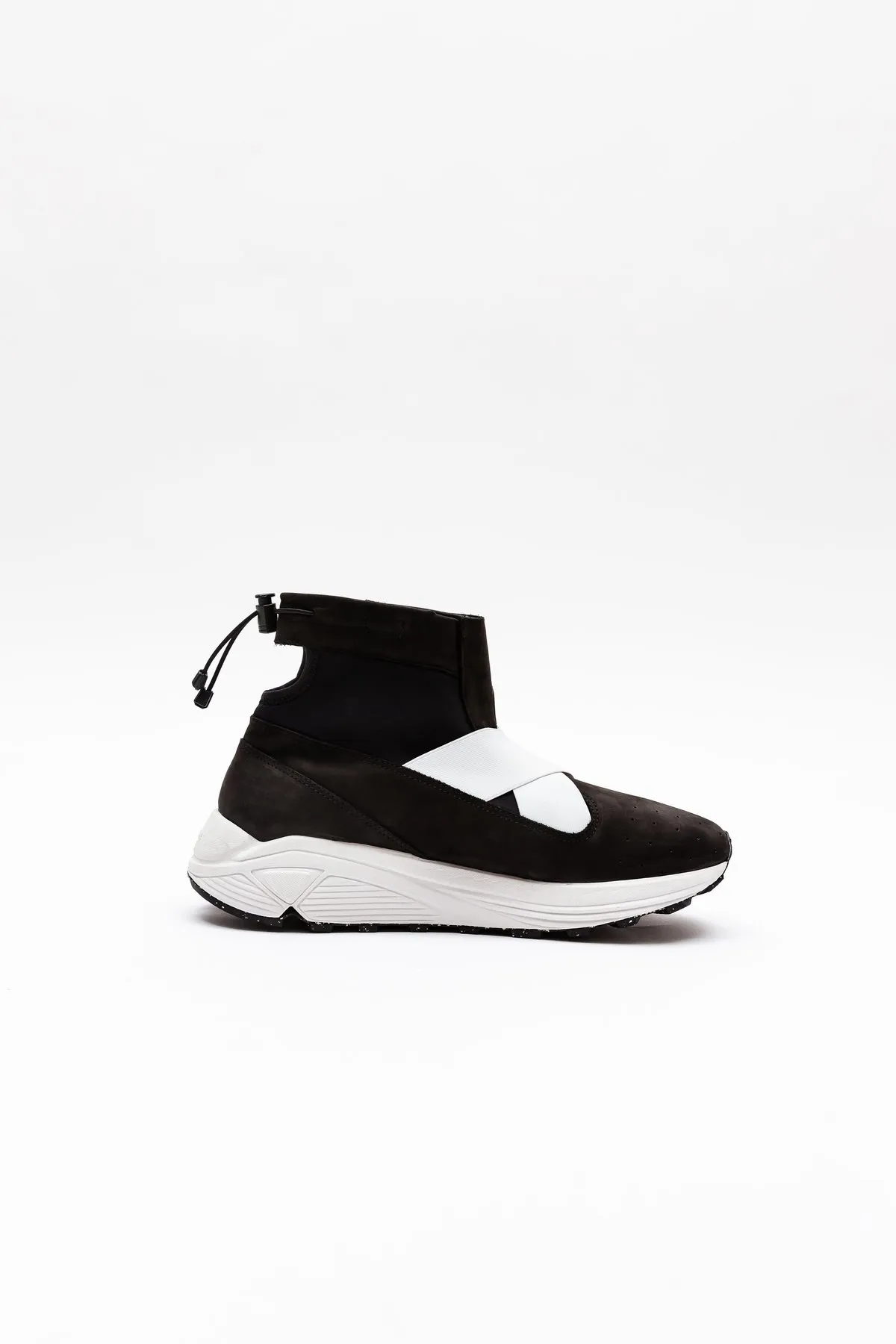 La Pola High Top Classic Sneaker - Black/White