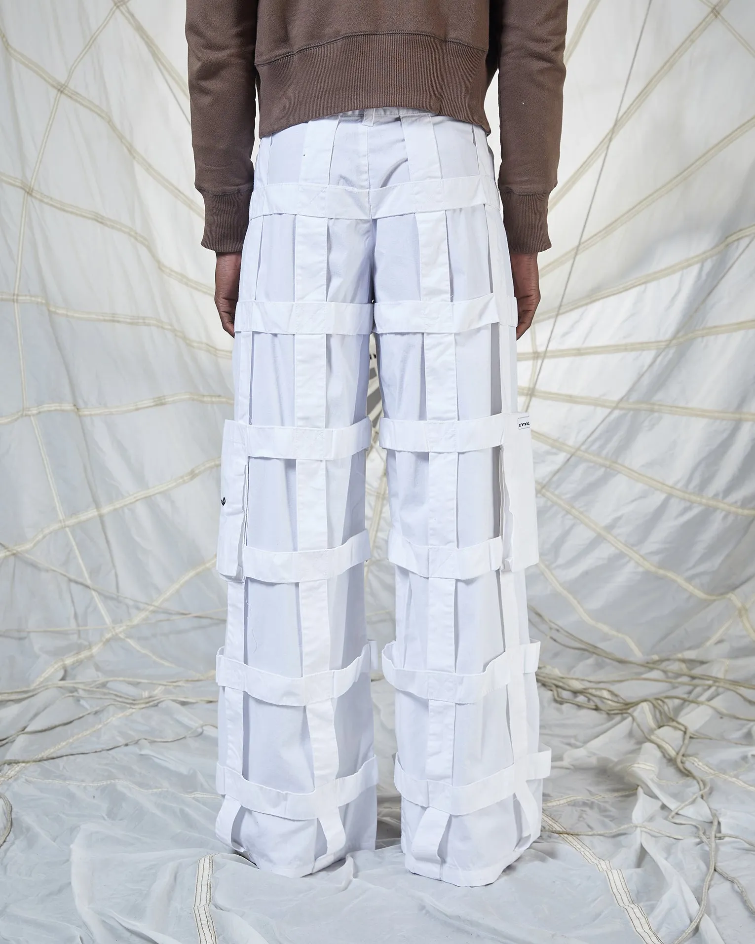 LATTICE TROUSERS - WHITE