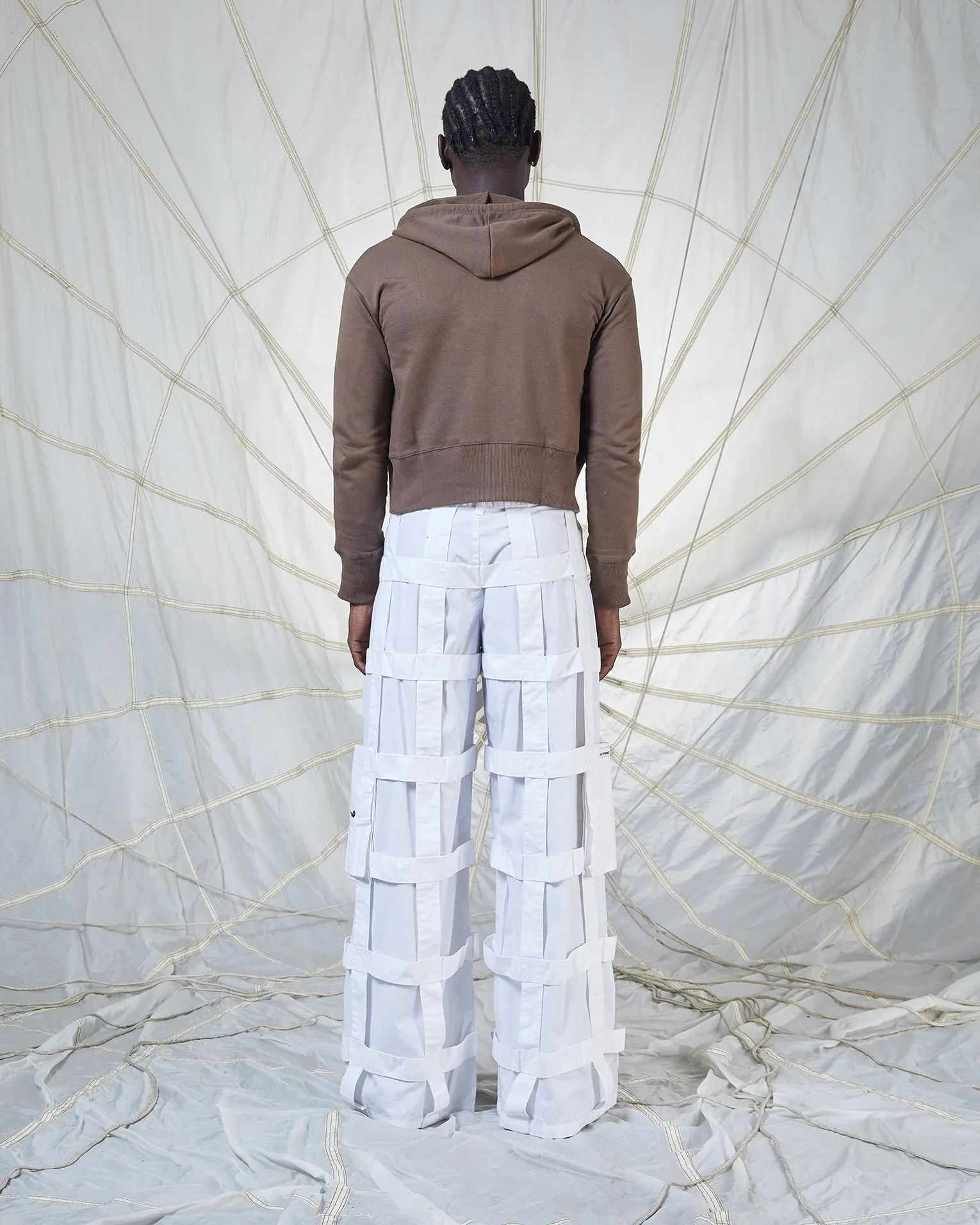 LATTICE TROUSERS - WHITE