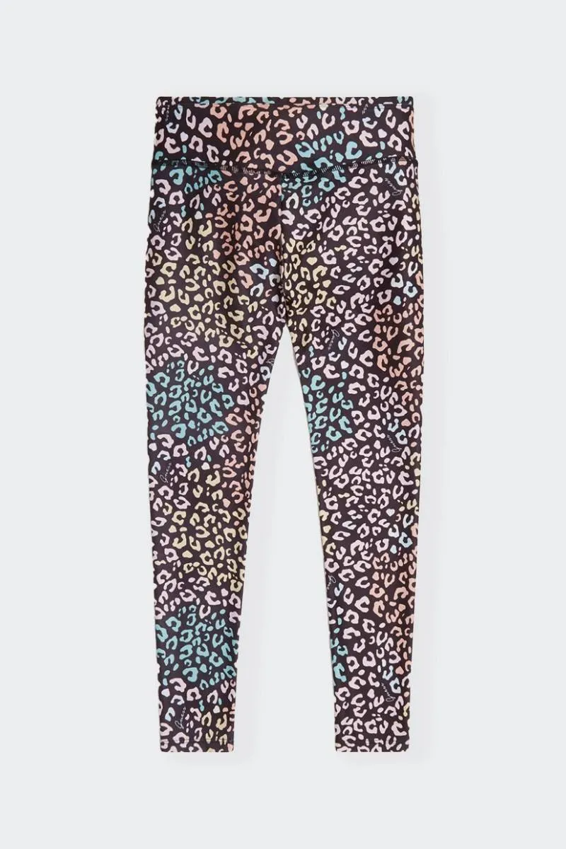 LEGGINGS MICROFIBRA ANIMALIER COLORS JUNIOR