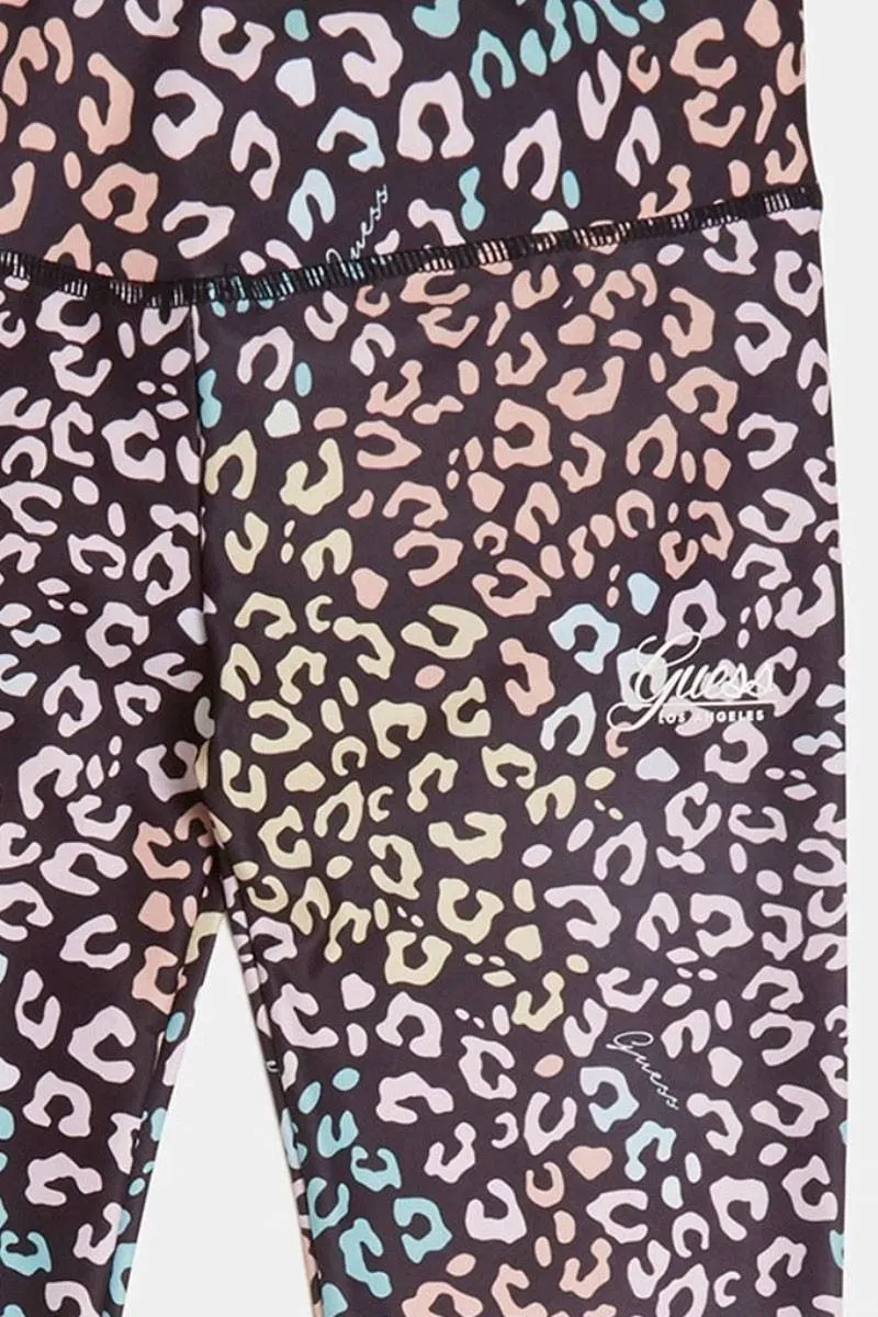 LEGGINGS MICROFIBRA ANIMALIER COLORS JUNIOR