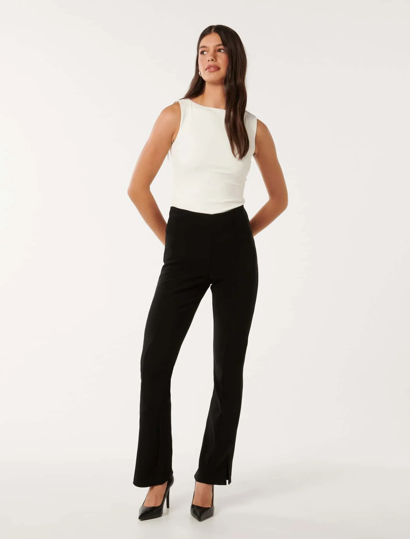 Lena Ottoman Flared Leggings