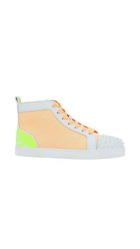 Lou Spike Sneaker - White/Neon Orange/Neon Yellow