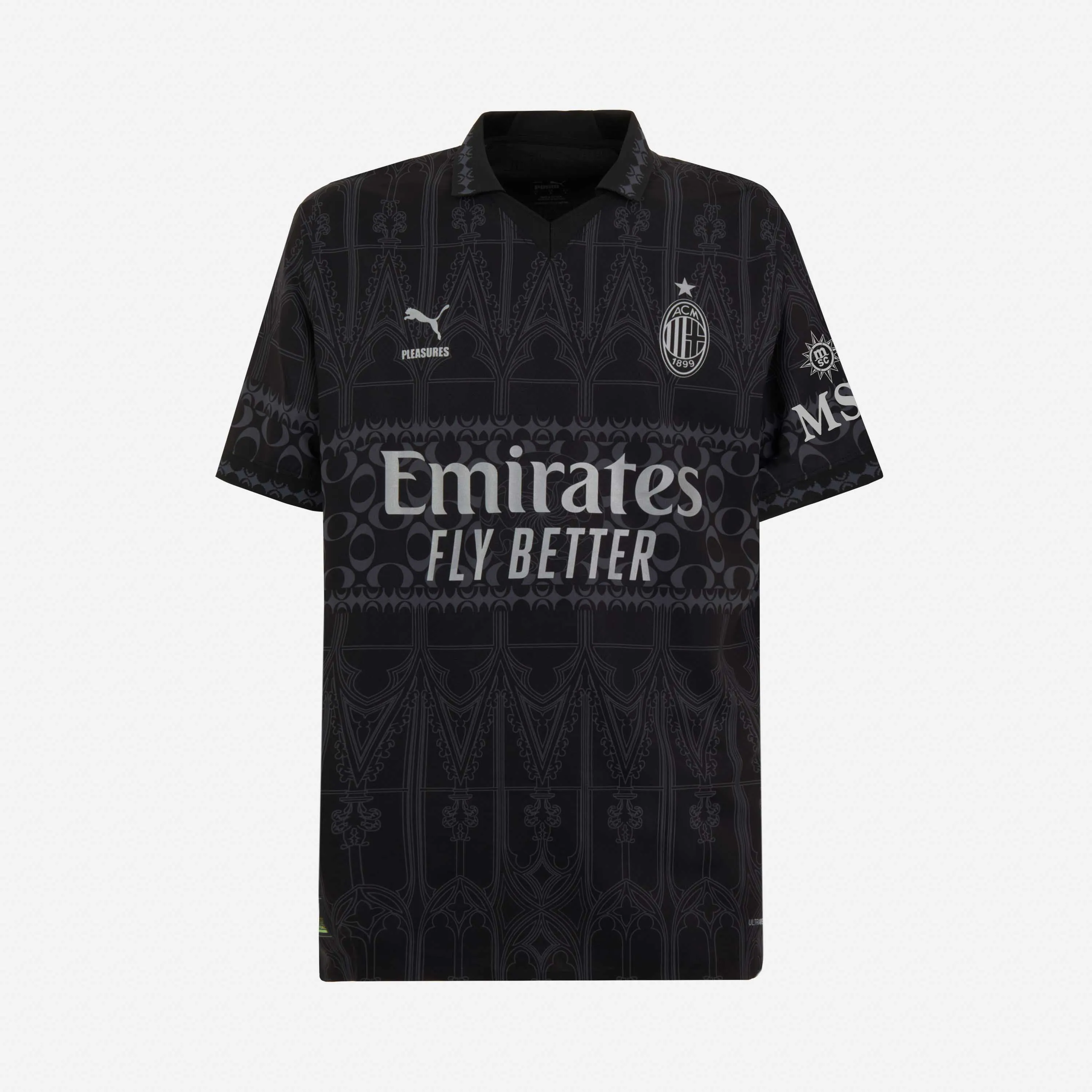 MAGLIA GARA AUTHENTIC AC Milan x Pleasures 2023/24  – Dark version