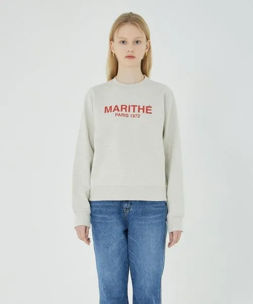 Marithe + Francois Girbaud  |Street Style Long Sleeves Logo Hoodies & Sweatshirts