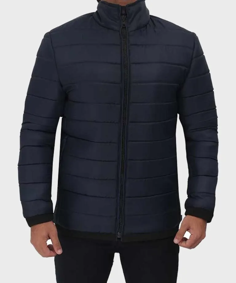 Men’s Puffer Dark Parachute Blue Jacket | William Jacket