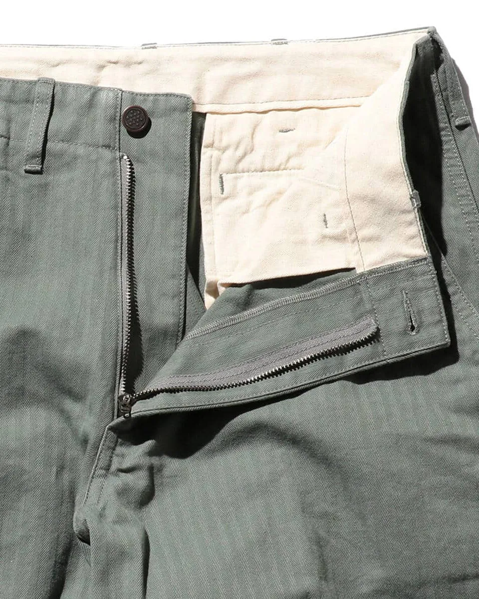 Military Herringbone Trousers