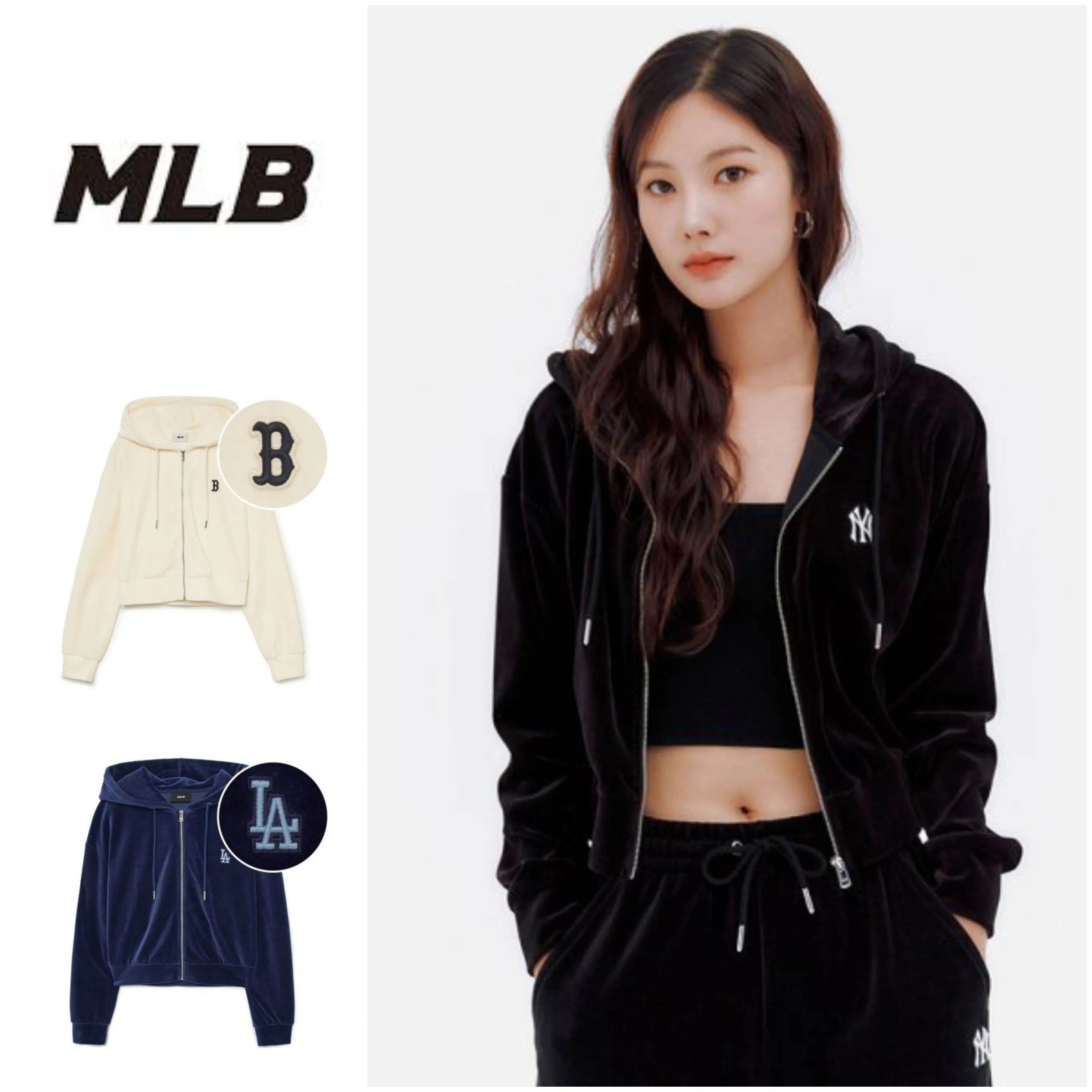 MLB Korea  |Unisex Street Style Long Sleeves Logo Hoodies & Sweatshirts