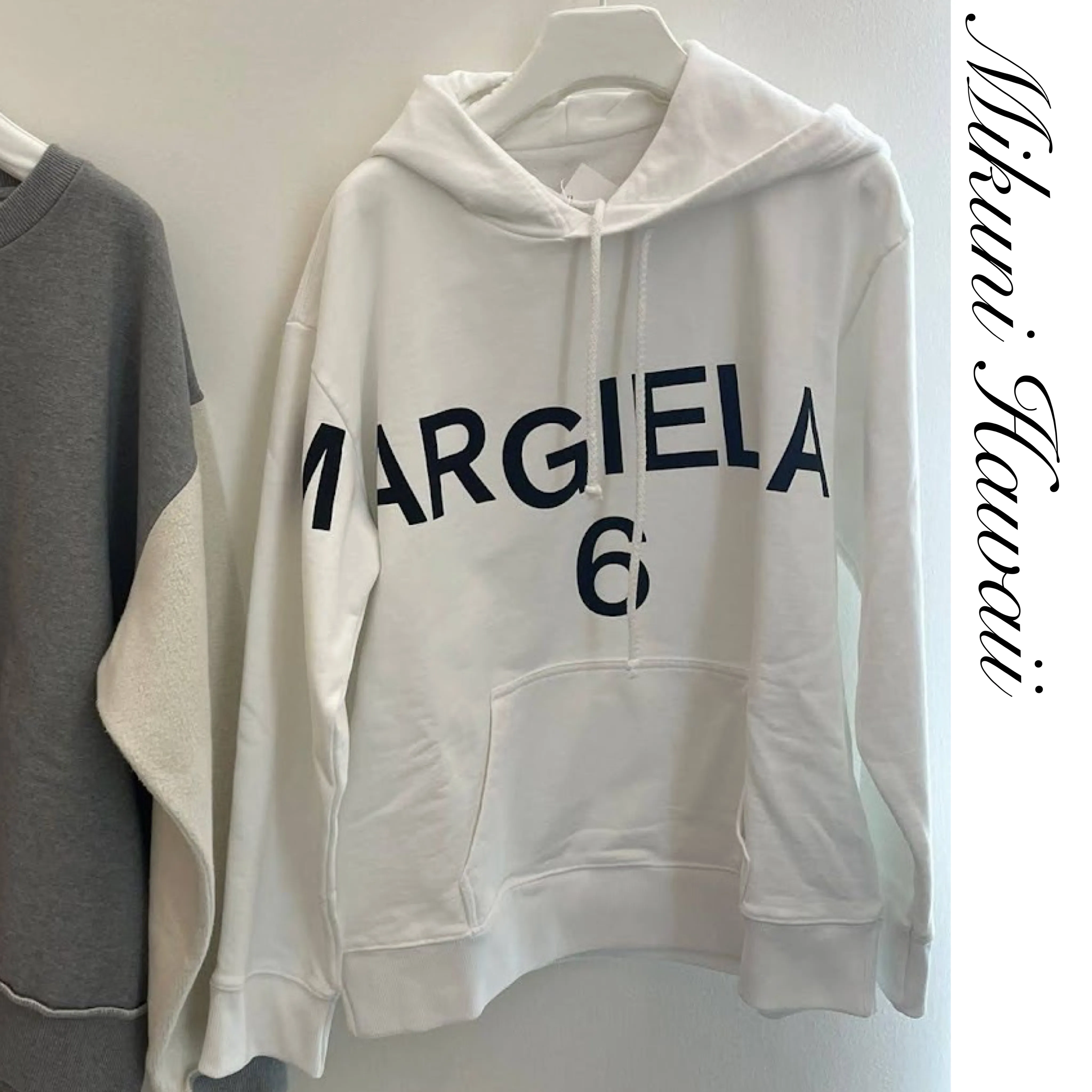 MM6 Maison Margiela  |Street Style Long Sleeves Plain Logo Outlet