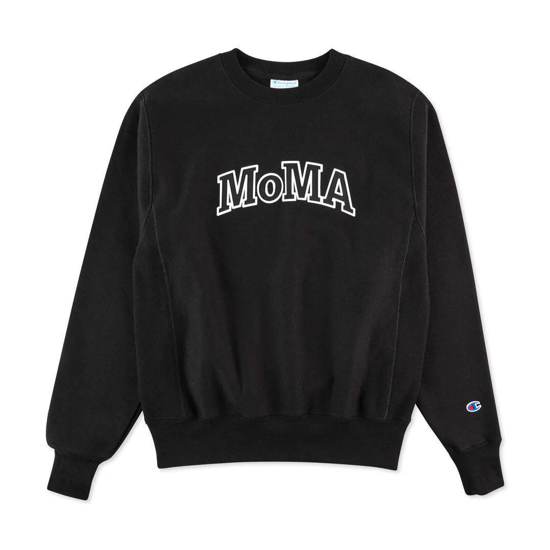 MoMA  |Crew Neck Unisex Street Style Long Sleeves Plain Logo