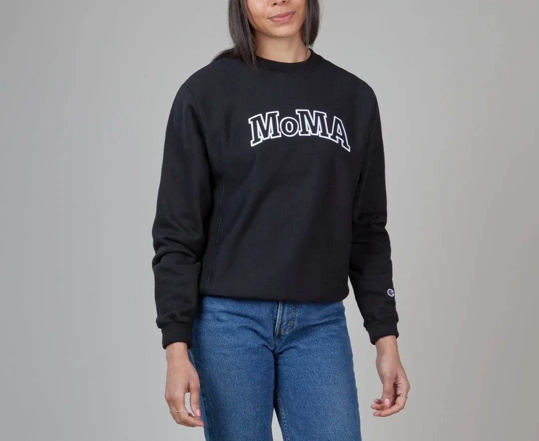 MoMA  |Crew Neck Unisex Street Style Long Sleeves Plain Logo