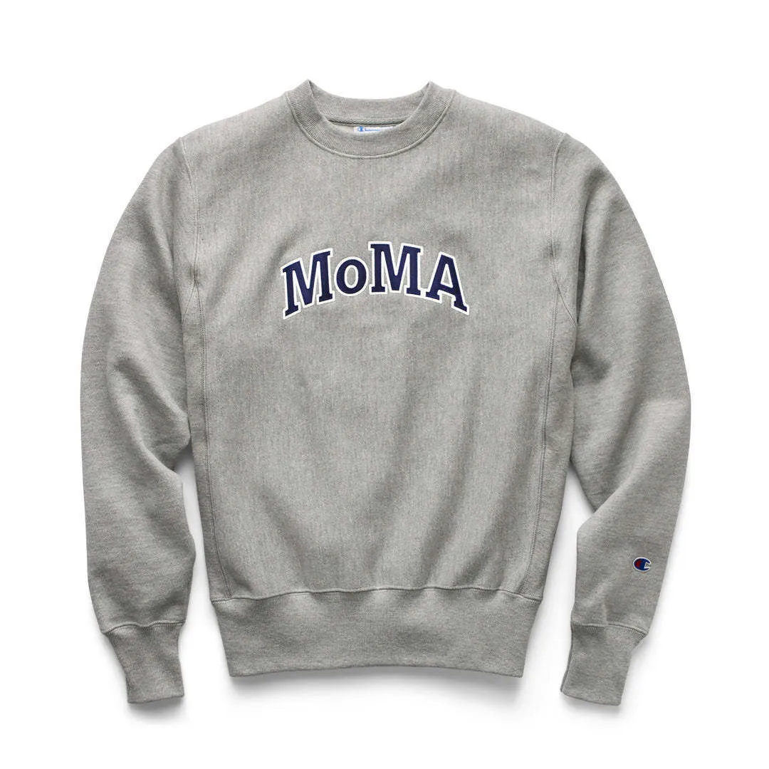 MoMA  |Crew Neck Unisex Street Style Long Sleeves Plain Logo