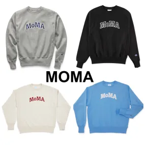 MoMA  |Crew Neck Unisex Street Style Long Sleeves Plain Logo