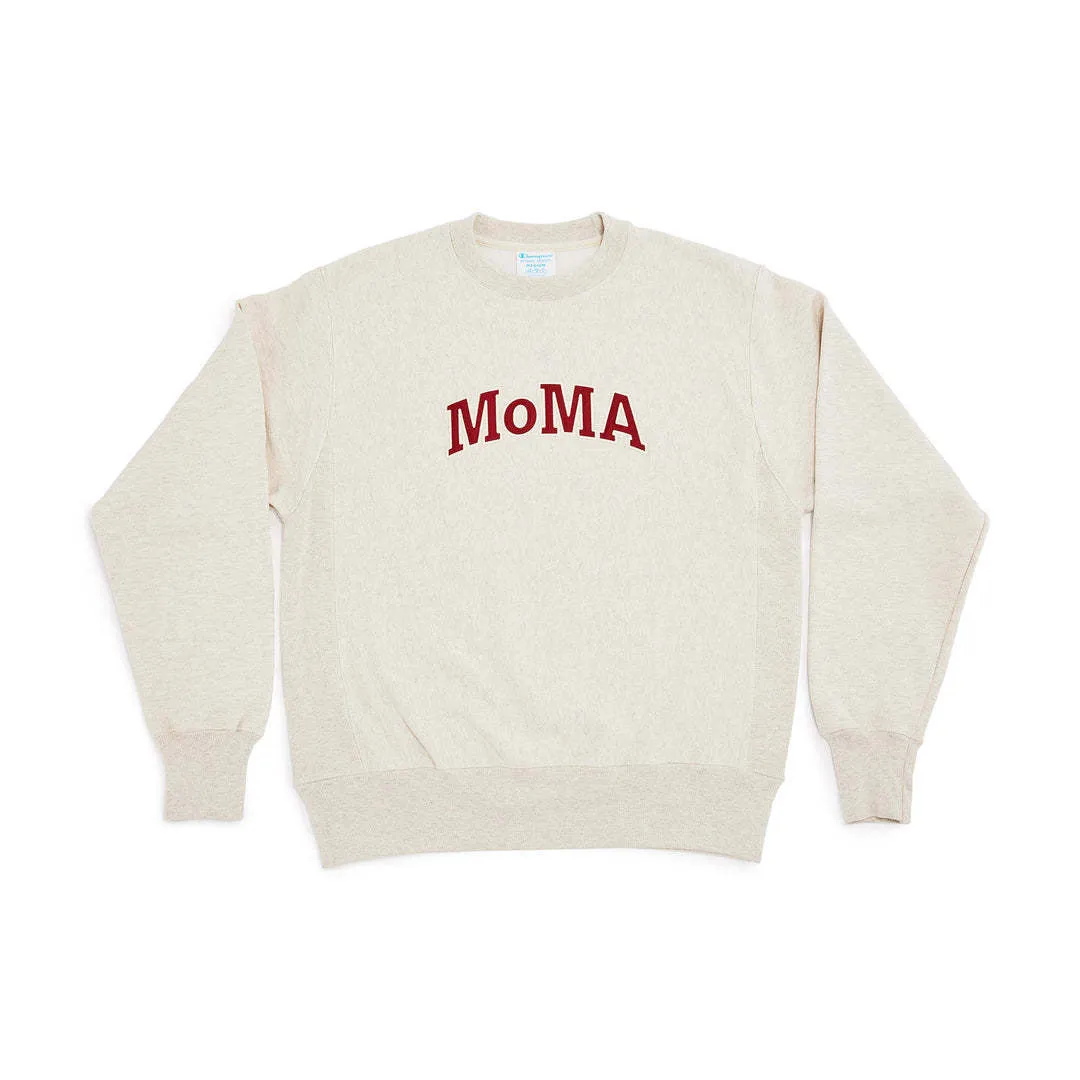 MoMA  |Crew Neck Unisex Street Style Long Sleeves Plain Logo