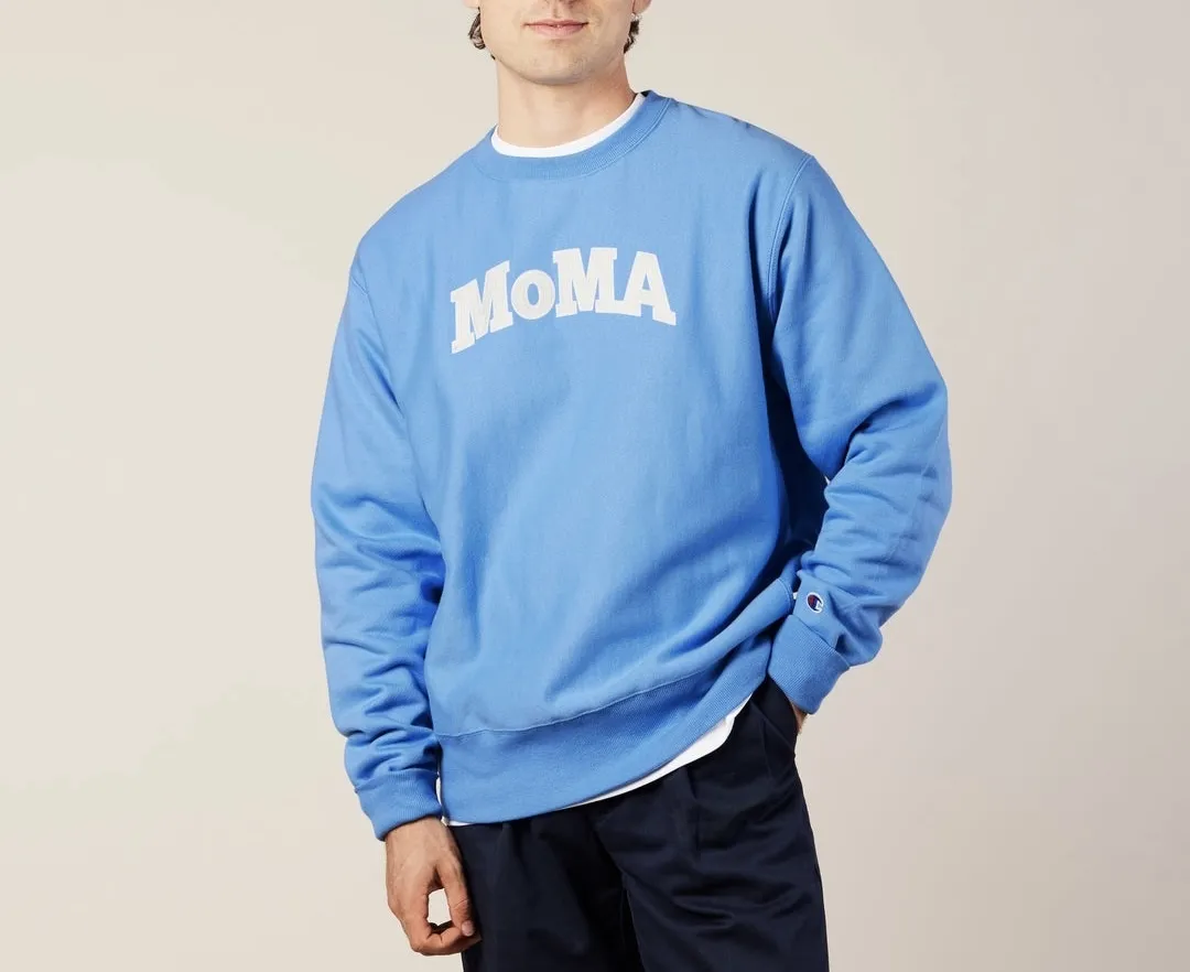 MoMA  |Crew Neck Unisex Street Style Long Sleeves Plain Logo