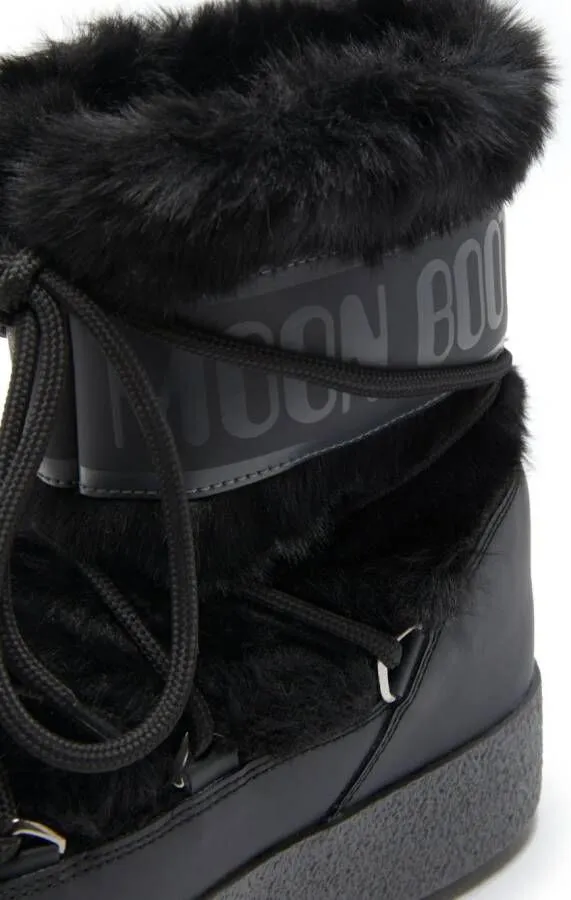 Moon Boot Kids Icon faux-fur snow boots Black