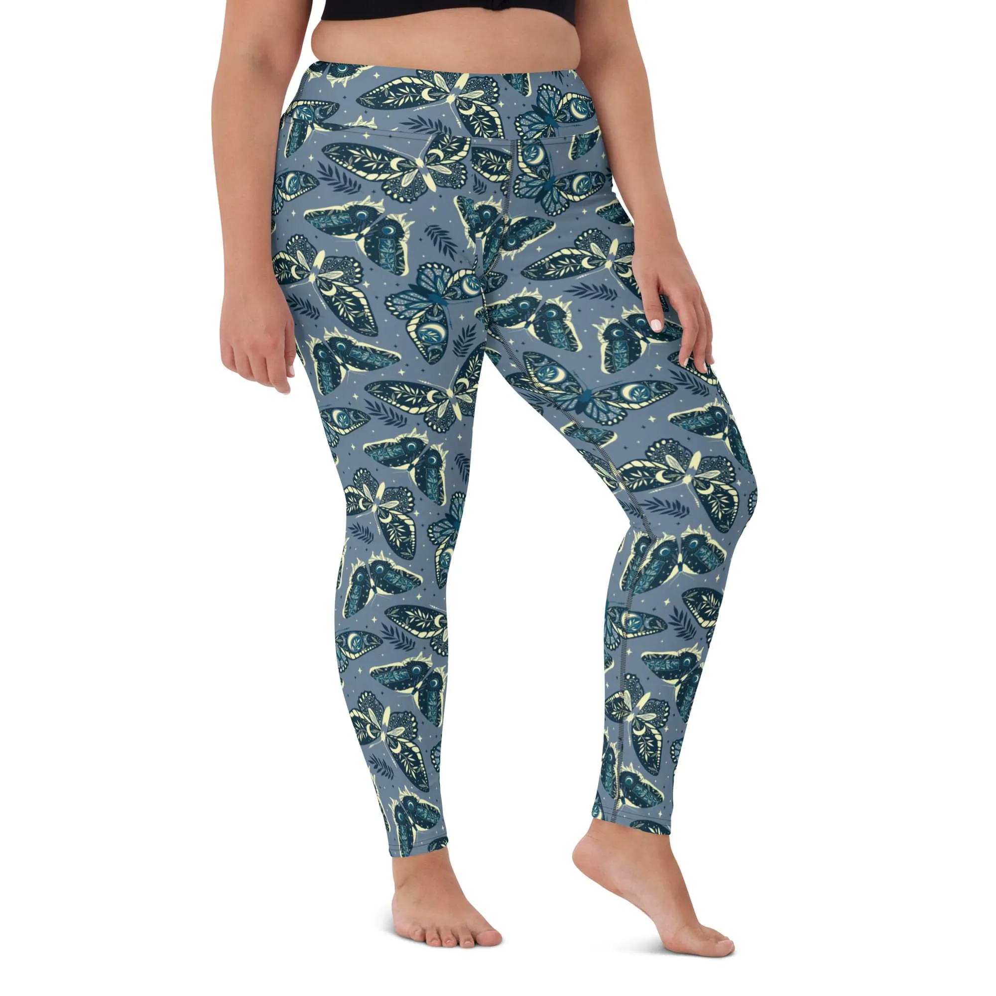 Moonlight Butterfly Soft Leggings w/ Pockets