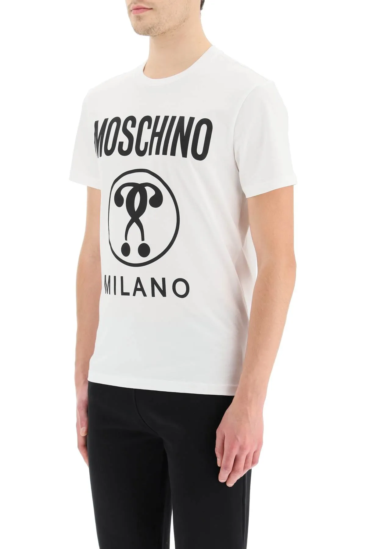 Moschino Logo Print Crewneck T-Shirt