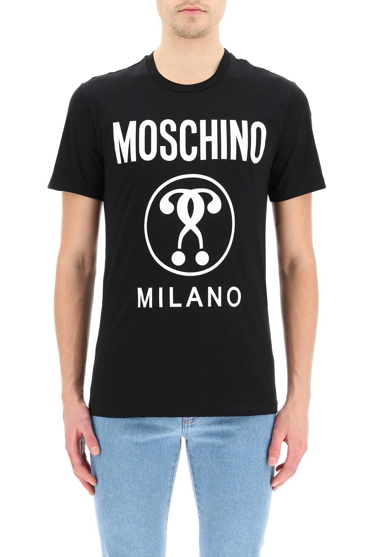 Moschino Logo Printed Crewneck T-Shirt