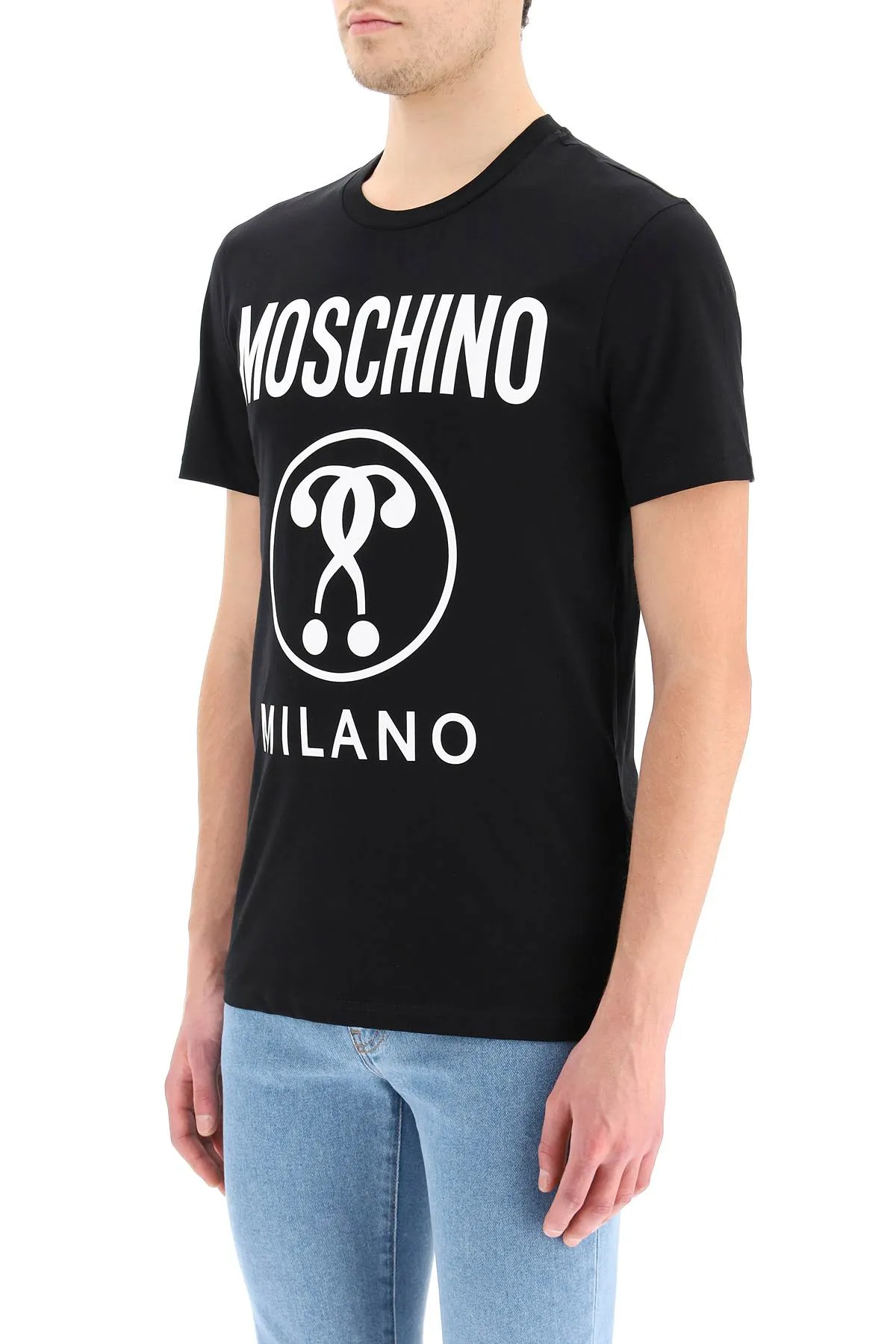 Moschino Logo Printed Crewneck T-Shirt