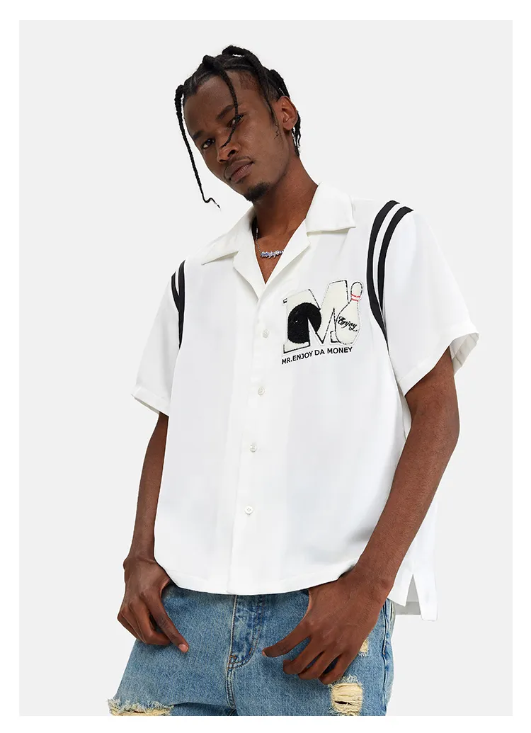 MR. ENJOY DA MONEY  |Crew Neck Button-down Unisex Blended Fabrics Street Style