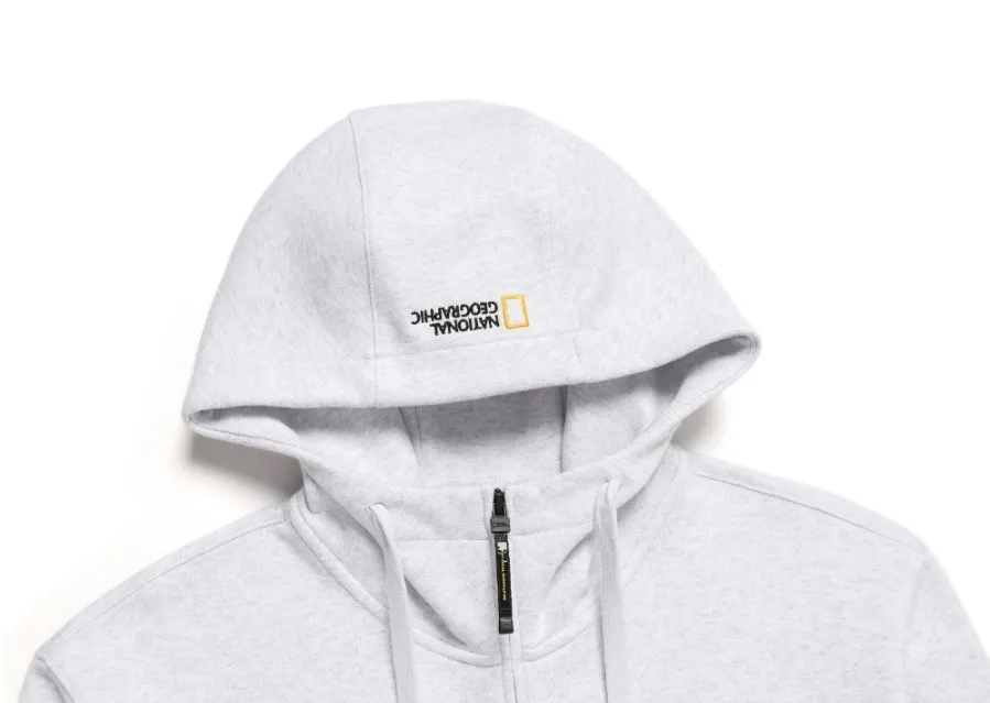 NATIONAL GEOGRAPHIC  |Unisex Street Style Long Sleeves Plain Cotton Logo Hoodies