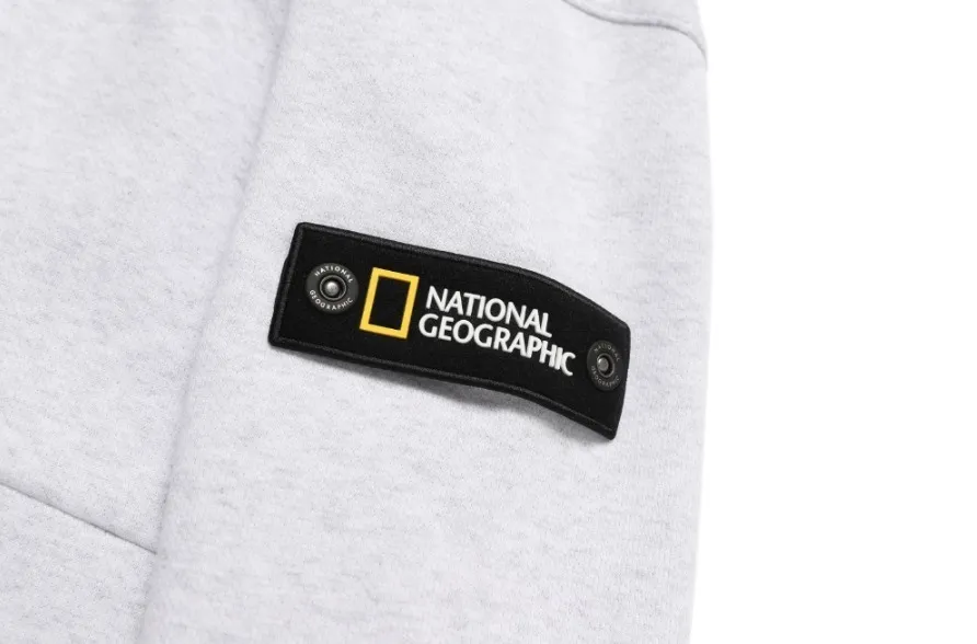 NATIONAL GEOGRAPHIC  |Unisex Street Style Long Sleeves Plain Cotton Logo Hoodies