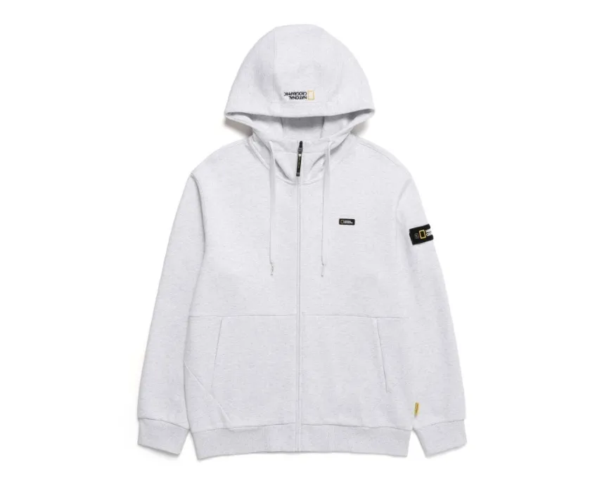 NATIONAL GEOGRAPHIC  |Unisex Street Style Long Sleeves Plain Cotton Logo Hoodies