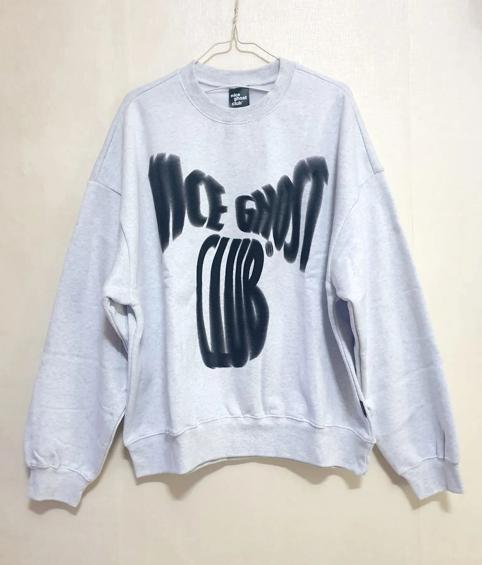 Nice Ghost Club  |Unisex Street Style Long Sleeves Oversized