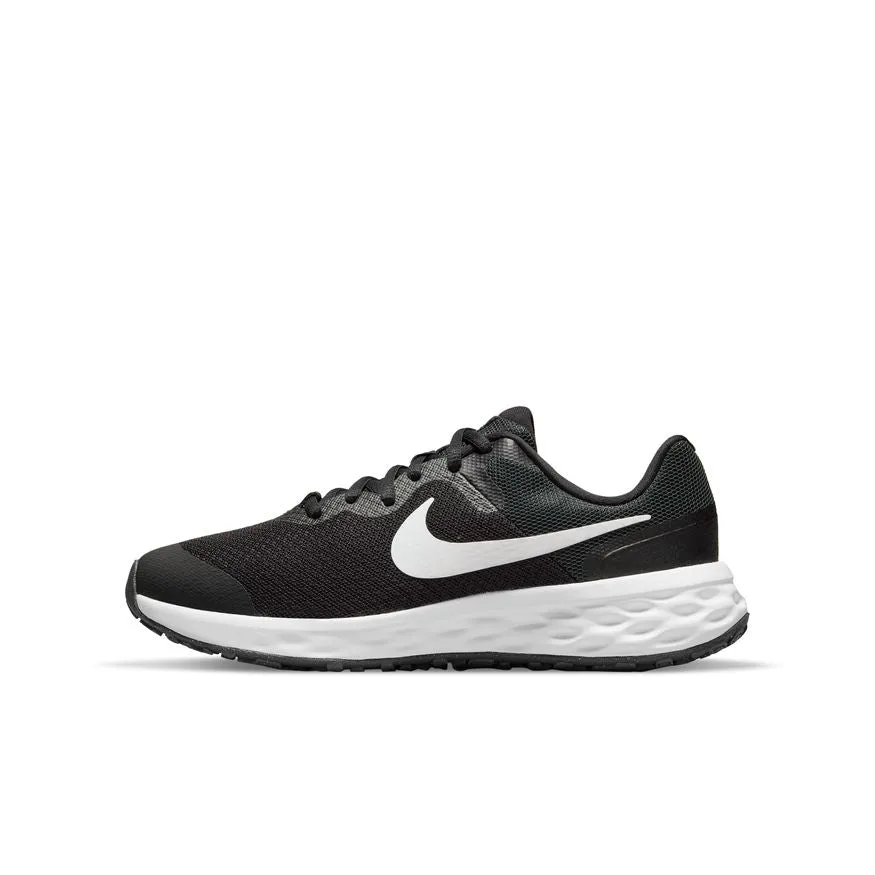 Nike Black/Smoke Grey Revolution 6 Youth Sneaker