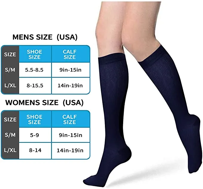 Orange Theme Compression Blood Circulation Promotion Slimming Socks for Men