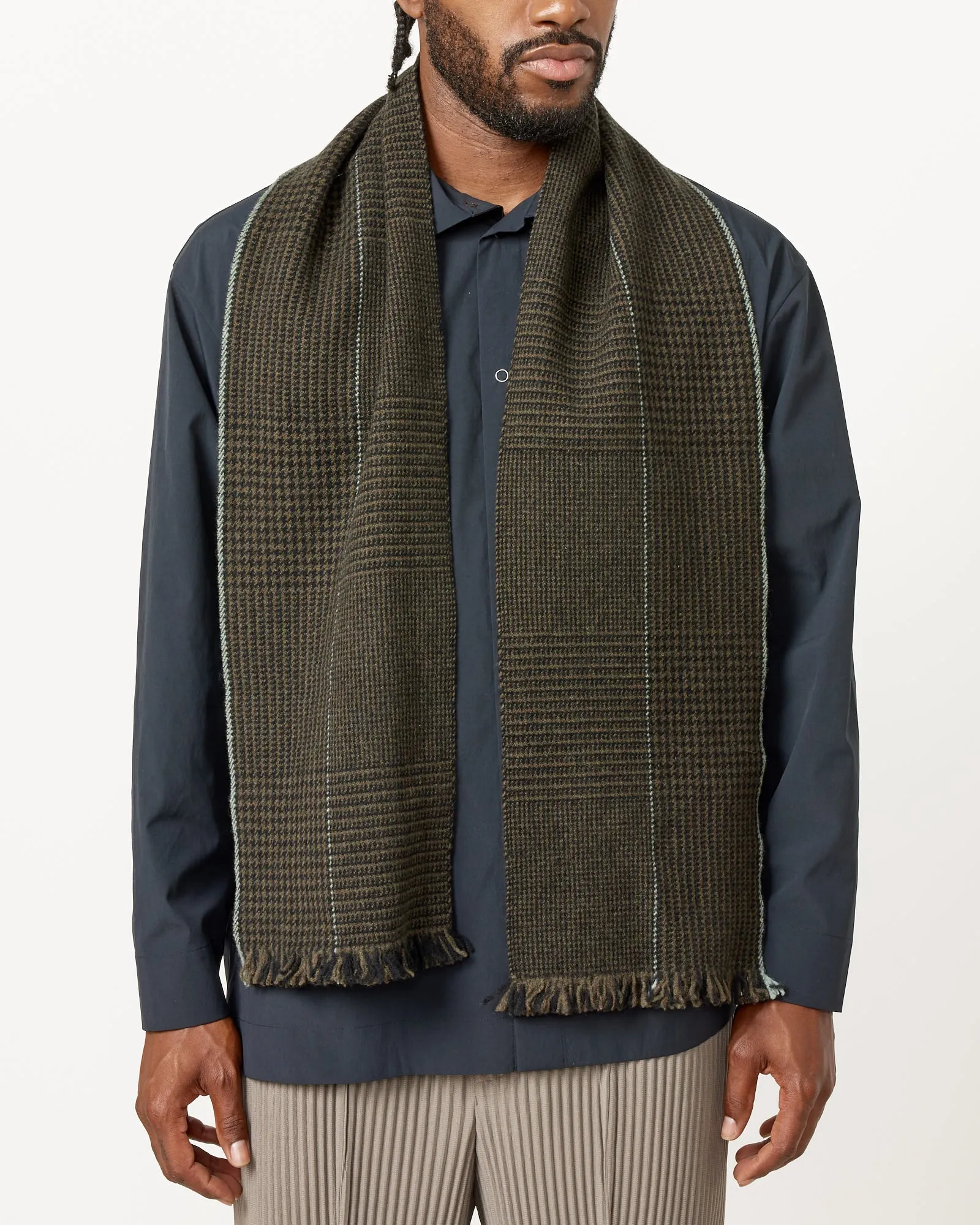 Oversized Glencheck Scarf