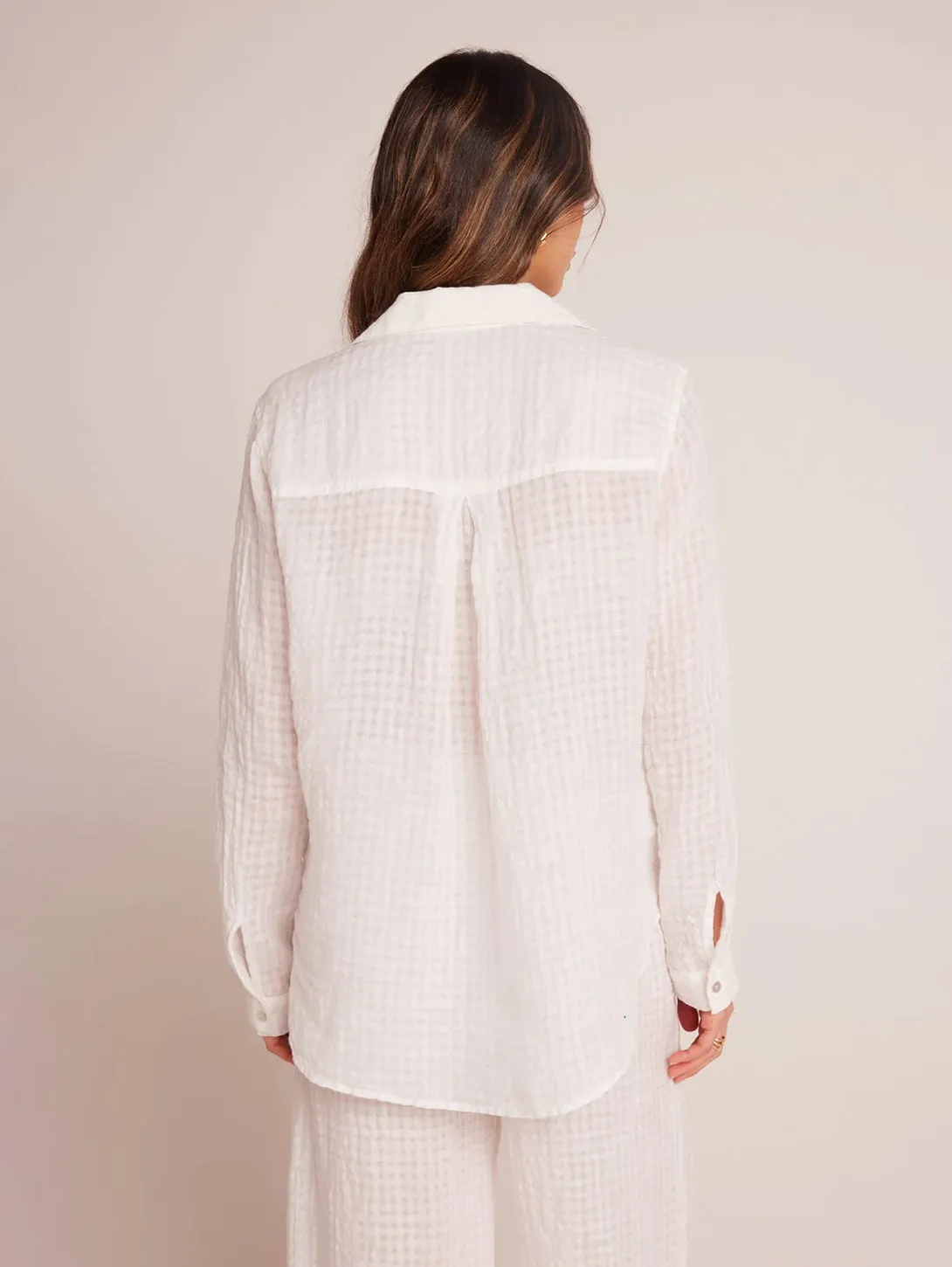 Oversized Pocket Button Down - White