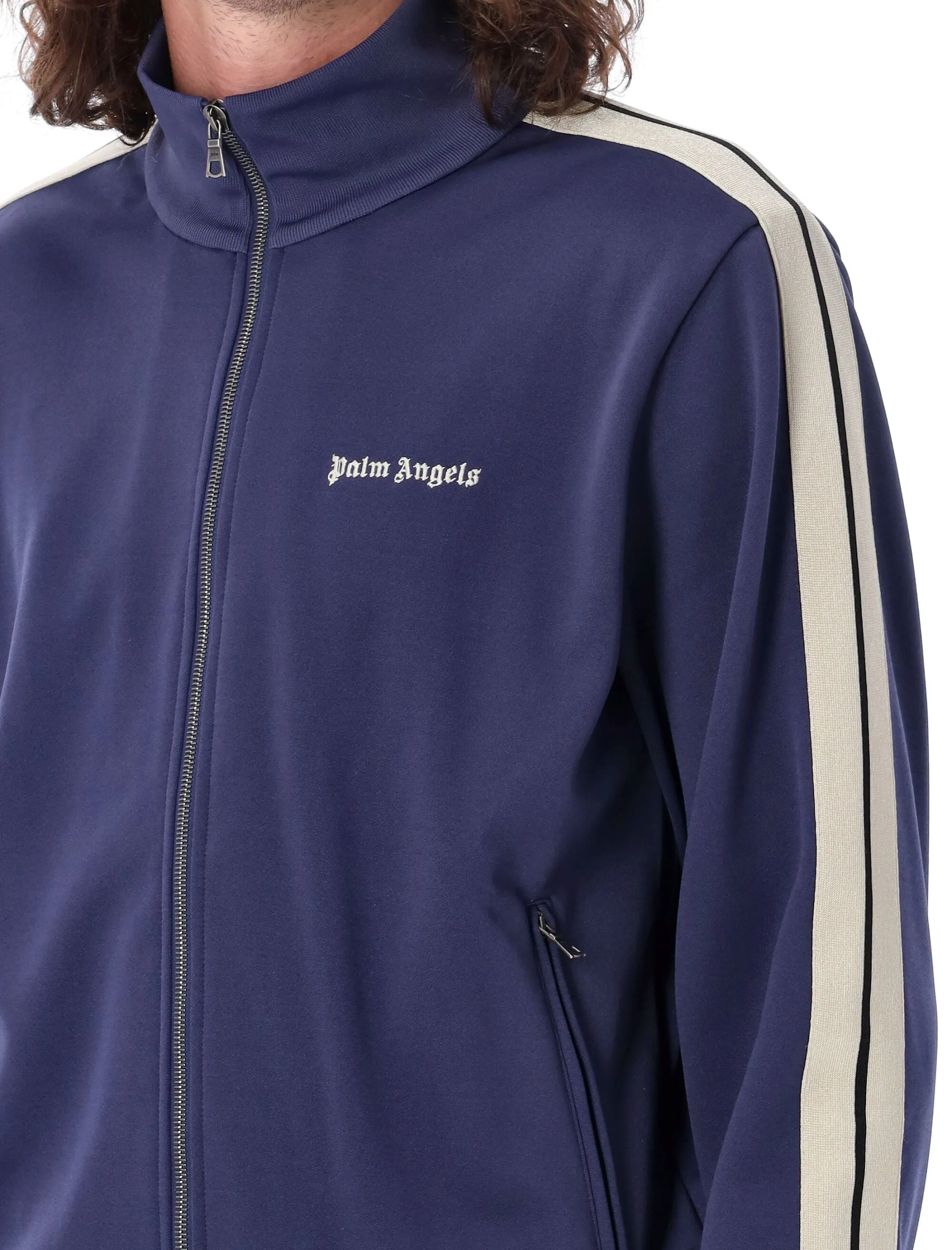 PALM ANGELS Classic Track Jacket with Embroidered Logo