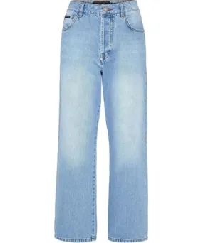 Philipp Plein Denim Trousers Loose Fit Iconic Plein