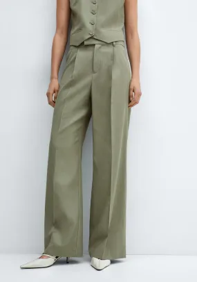 Pleated suit trousers